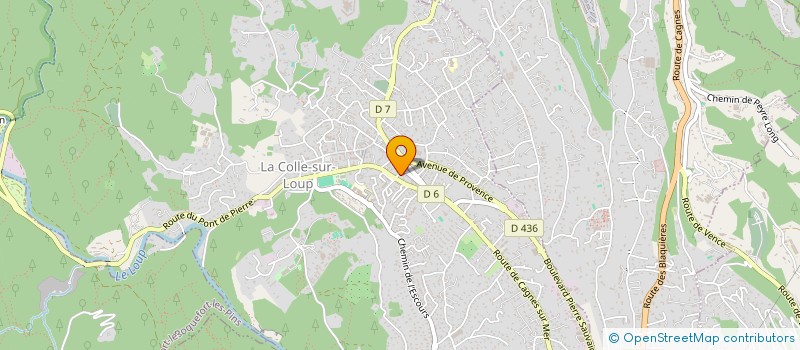 localisation de l'entreprise MONSIEUR PASCAL LERICHE à LA COLLE-SUR-LOUP