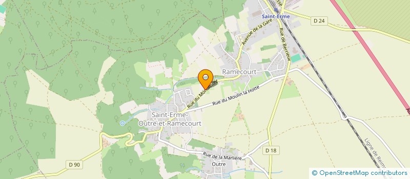 localisation de l'entreprise MONSIEUR PASCAL LEROUX  SAINT-ERME-OUTRE-ET-RAMECOURT