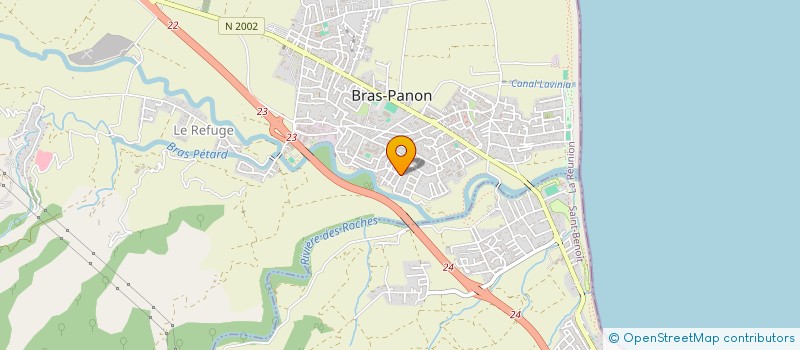 localisation de l'entreprise MONSIEUR PASCAL LEROUX  BRAS-PANON