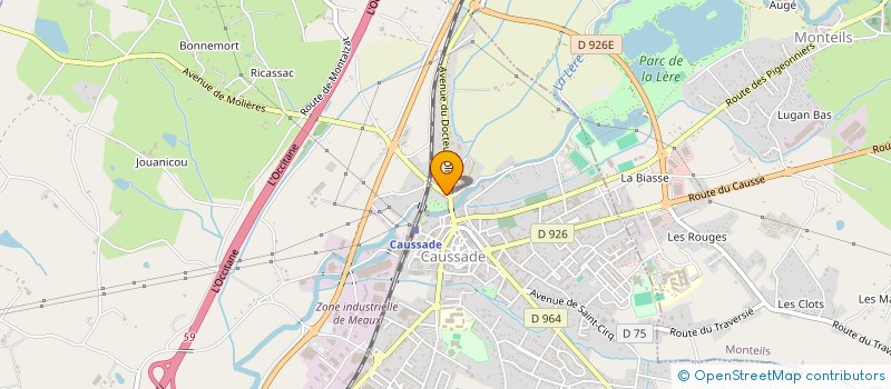 localisation de l'entreprise MONSIEUR PASCAL LESIRE  CAUSSADE