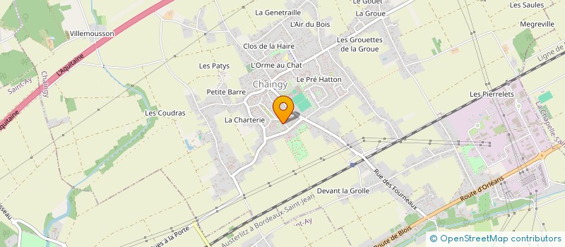 localisation de l'entreprise MONSIEUR PASCAL LETELLIER à CHAINGY