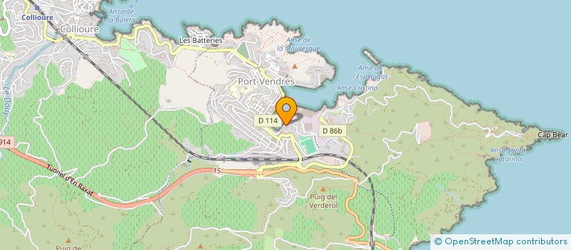 localisation de l'entreprise MONSIEUR PASCAL LETOURNEAU  PORT-VENDRES