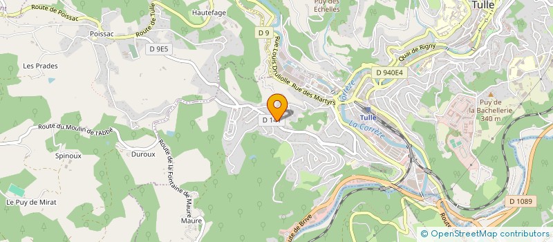 localisation de l'entreprise MONSIEUR PASCAL LEVASSEUR  TULLE