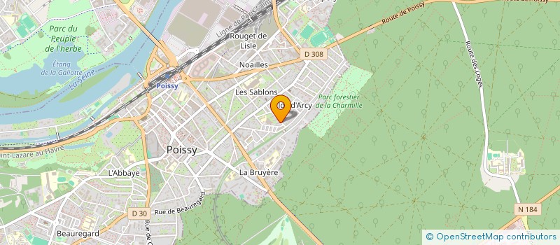 localisation de l'entreprise MONSIEUR PASCAL LEVE  POISSY