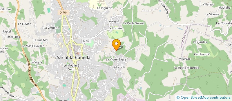 localisation de l'entreprise MONSIEUR PASCAL LIBERT  SARLAT-LA-CANEDA
