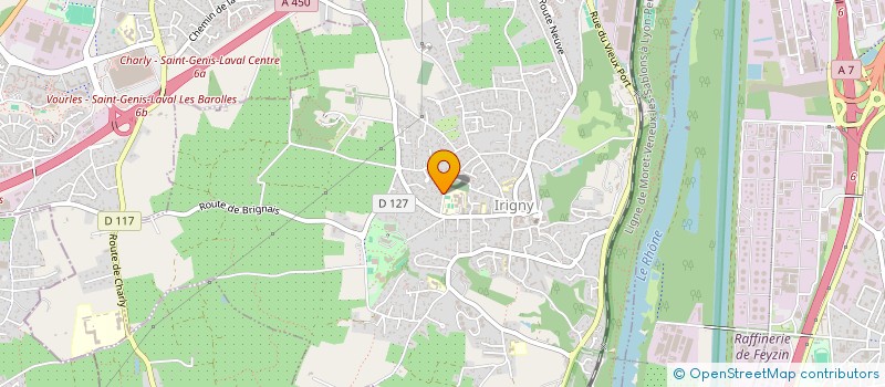 localisation de l'entreprise MONSIEUR PASCAL LIENARD  IRIGNY