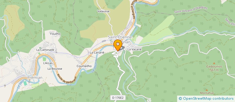 localisation de l'entreprise MONSIEUR PASCAL LIGNON  SAINT-ETIENNE-D'ALBAGNAN