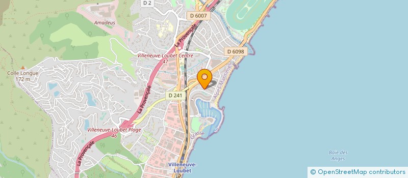 localisation de l'entreprise MONSIEUR PASCAL LINET  VILLENEUVE-LOUBET