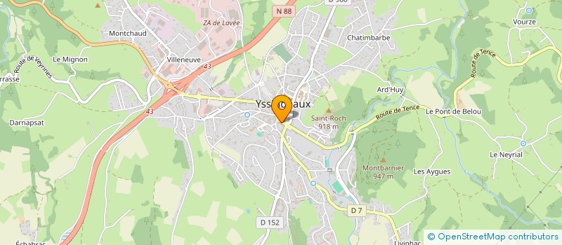 localisation de l'entreprise MONSIEUR PASCAL LIOTIER à YSSINGEAUX