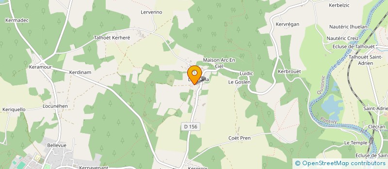 localisation de l'entreprise MONSIEUR PASCAL LOAEC  QUISTINIC