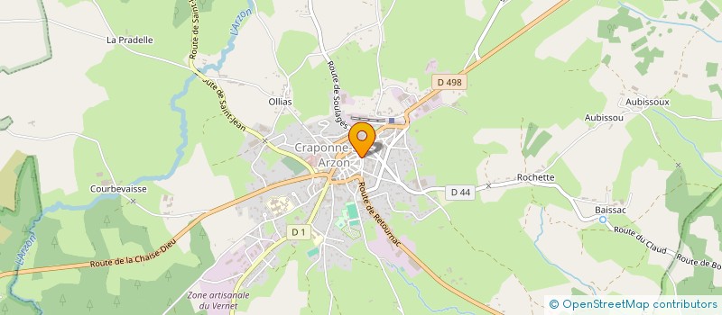localisation de l'entreprise MONSIEUR PASCAL LOISEAU à CRAPONNE-SUR-ARZON