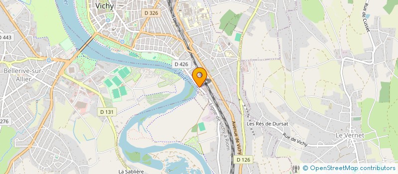 localisation de l'entreprise MONSIEUR PASCAL LOMBARD  VICHY