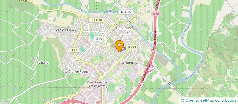 localisation de l'entreprise MONSIEUR PASCAL LOPEZ  PEZENAS