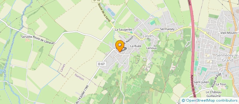 localisation de l'entreprise MONSIEUR PASCAL LOPEZ  LAIVES