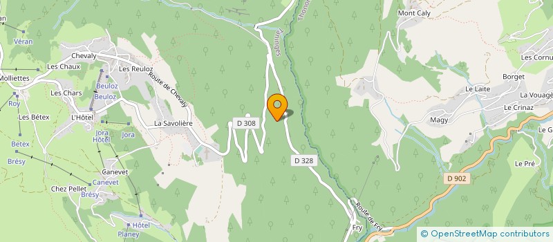 localisation de l'entreprise MONSIEUR PASCAL LORIDAT  TANINGES