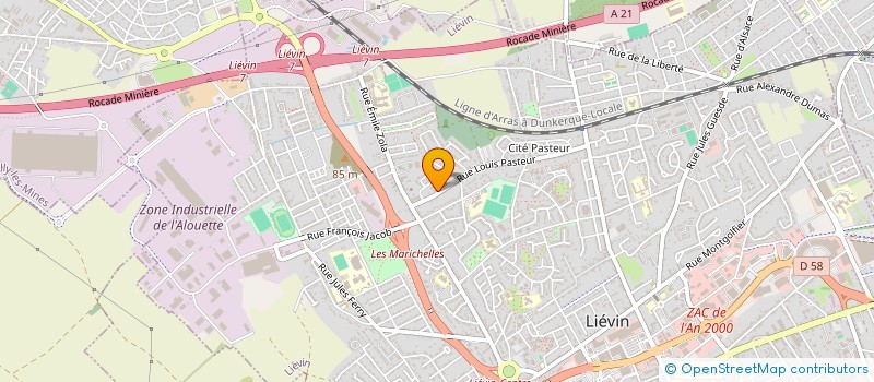 localisation de l'entreprise MONSIEUR PASCAL LORTHIOS  LIEVIN