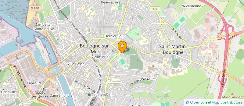 localisation de l'entreprise MONSIEUR PASCAL LOTTEAU à BOULOGNE-SUR-MER