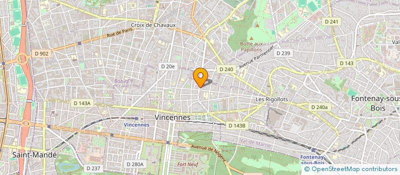 localisation de l'entreprise MONSIEUR PASCAL LOUIS MARINO NOEL  VINCENNES