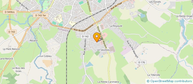 localisation de l'entreprise MONSIEUR PASCAL LUCAS à POMPAIRE