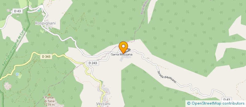 localisation de l'entreprise MONSIEUR PASCAL LUCIANI  VEZZANI