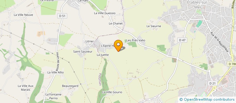 localisation de l'entreprise MONSIEUR PASCAL LUCO  BINIC-ETABLES-SUR-MER