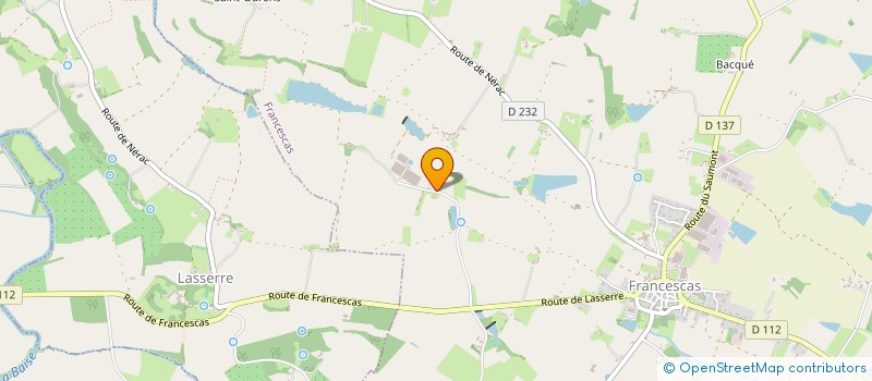 localisation de l'entreprise MONSIEUR PASCAL LUNARDI  FRANCESCAS