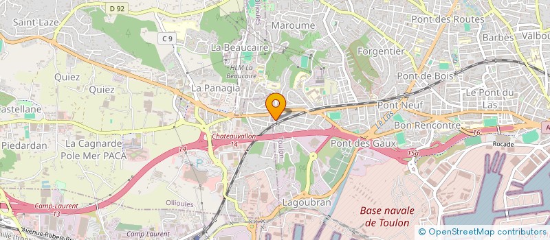 localisation de l'entreprise MONSIEUR PASCAL MACCECHINI  TOULON