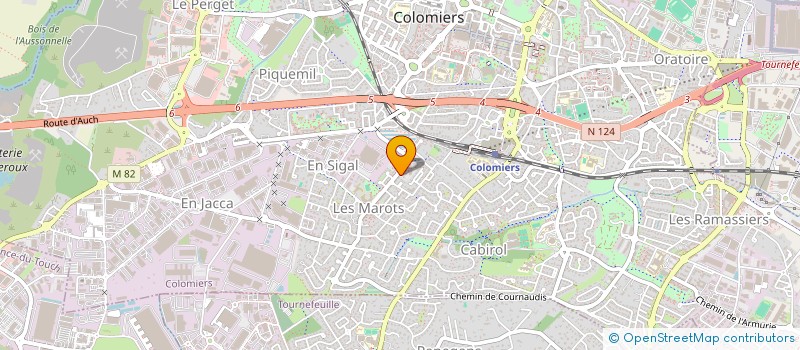 localisation de l'entreprise MONSIEUR PASCAL MACHADO à COLOMIERS