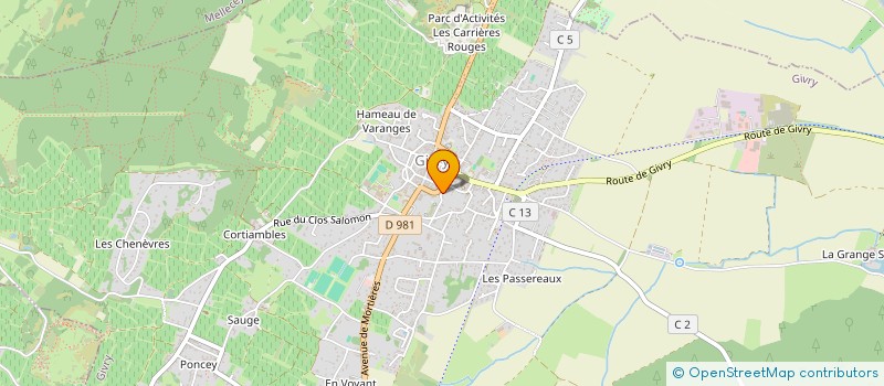 localisation de l'entreprise MONSIEUR PASCAL MACHURET  GIVRY