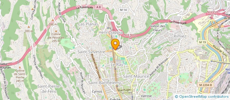 localisation de l'entreprise MONSIEUR PASCAL MACRI à NICE