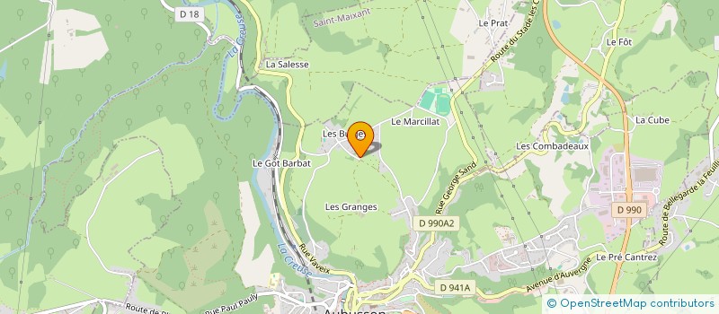localisation de l'entreprise MONSIEUR PASCAL MAINGONNAT  SAINT-MARC-A-FRONGIER