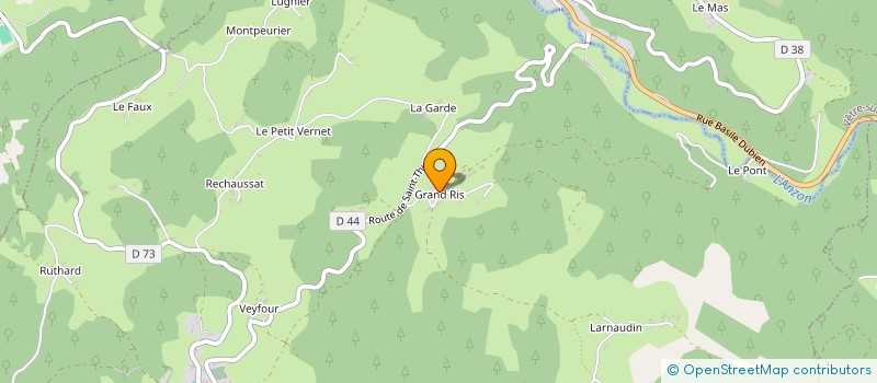 localisation de l'entreprise MONSIEUR PASCAL MALLET  VETRE-SUR-ANZON