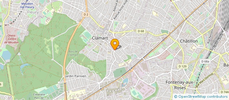 localisation de l'entreprise MONSIEUR PASCAL MALLET à CLAMART