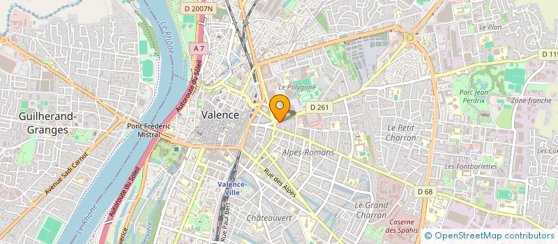 localisation de l'entreprise MONSIEUR PASCAL MANDARON à VALENCE