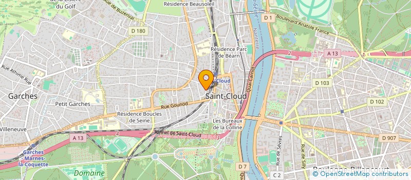 localisation de l'entreprise MONSIEUR PASCAL MANOU à SAINT-CLOUD