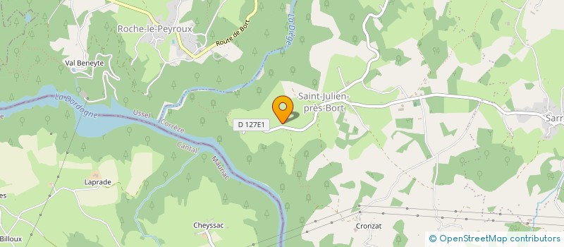 localisation de l'entreprise MONSIEUR PASCAL MARGOT  SARROUX - SAINT JULIEN