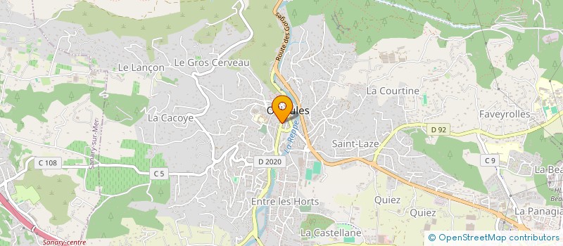 localisation de l'entreprise MONSIEUR PASCAL MARIN  OLLIOULES