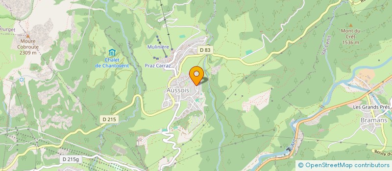 localisation de l'entreprise MONSIEUR PASCAL MARION  AUSSOIS