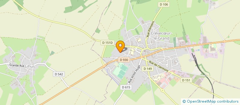 localisation de l'entreprise MONSIEUR PASCAL MARION  CREVECUR-LE-GRAND