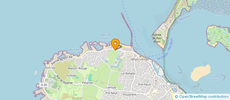 localisation de l'entreprise MONSIEUR PASCAL MARQUET  LE CROISIC