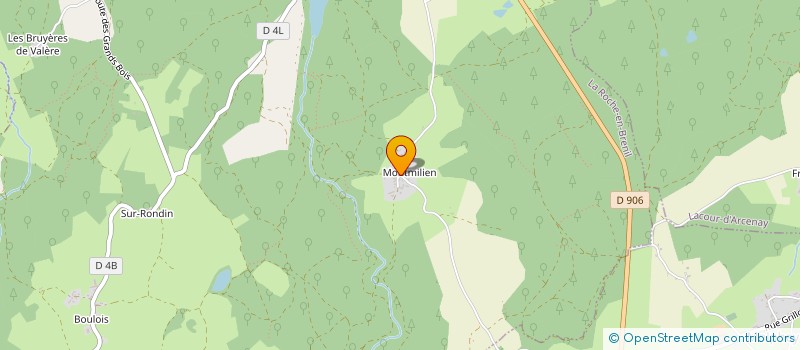 localisation de l'entreprise MONSIEUR PASCAL MARTIN  LA ROCHE-EN-BRENIL