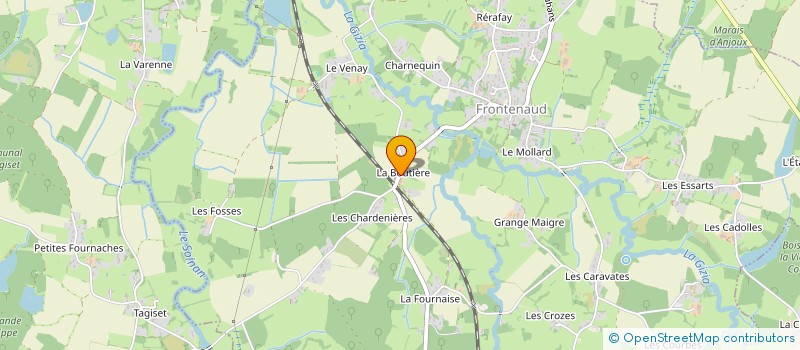 localisation de l'entreprise MONSIEUR PASCAL MARTIN  SAILLENARD