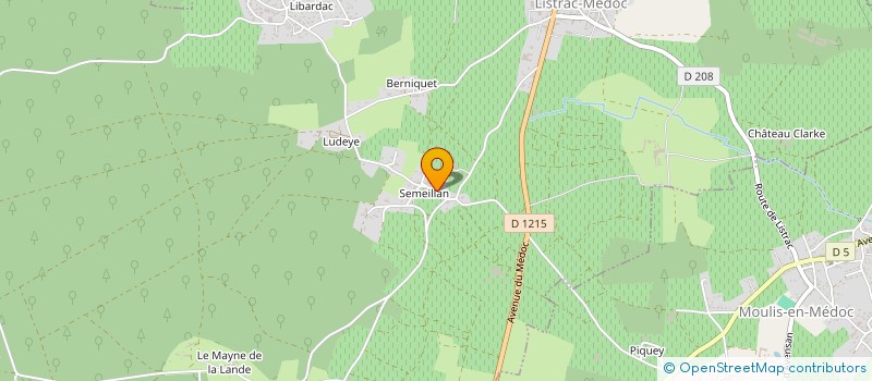 localisation de l'entreprise MONSIEUR PASCAL MARTIN  LISTRAC-MEDOC