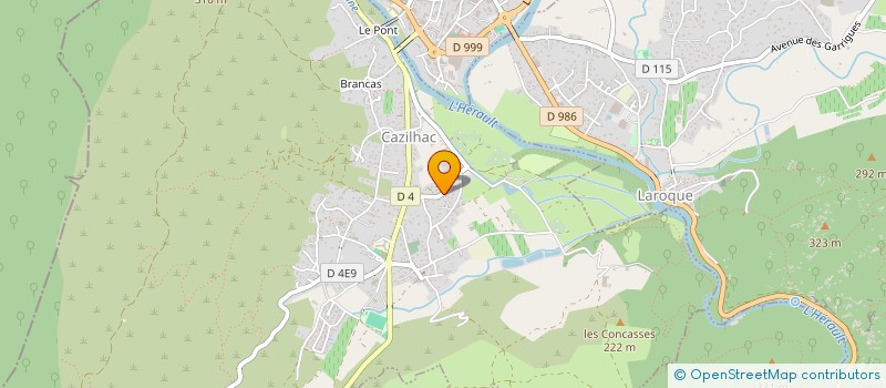 localisation de l'entreprise MONSIEUR PASCAL MARTIN  CAZILHAC