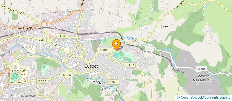 localisation de l'entreprise MONSIEUR PASCAL MARTIN à CUSSET