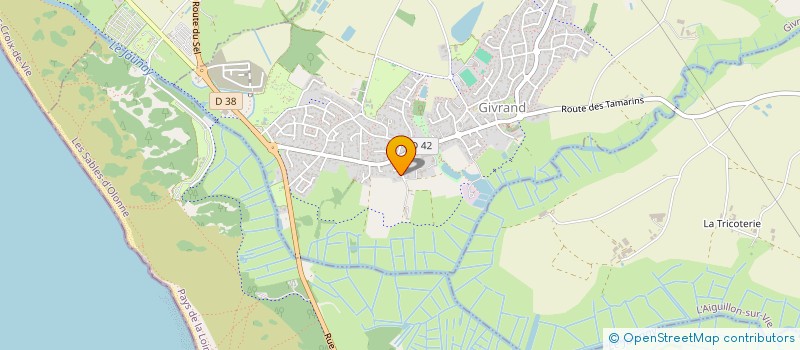 localisation de l'entreprise MONSIEUR PASCAL MARTINEAU  GIVRAND