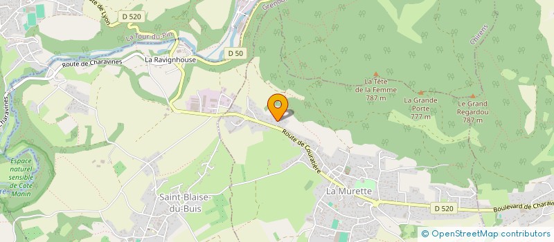 localisation de l'entreprise MONSIEUR PASCAL MARTINET  LA MURETTE