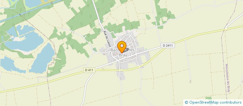 localisation de l'entreprise MONSIEUR PASCAL MARTINET  BAZOCHES-LES-BRAY