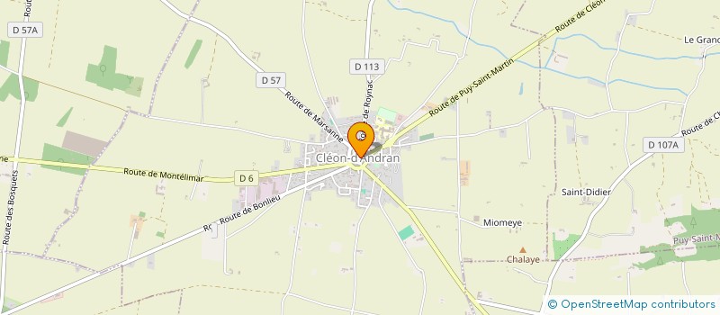 localisation de l'entreprise MONSIEUR PASCAL MARTINEZ  CLEON-D'ANDRAN