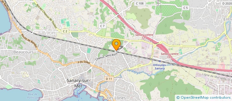 localisation de l'entreprise MONSIEUR PASCAL MARTY  SANARY-SUR-MER